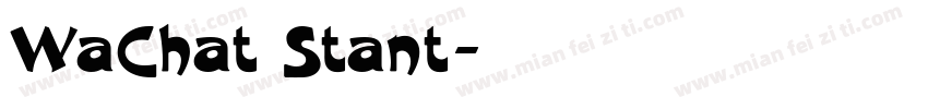 WaChat Stant字体转换